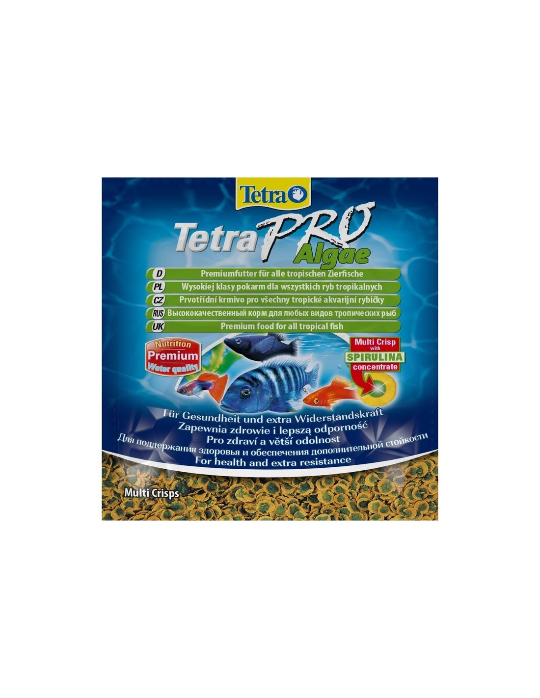 Tetrapro algae crisps раст корм для всех видов рыб в чипсах 12 г sachet фото 69